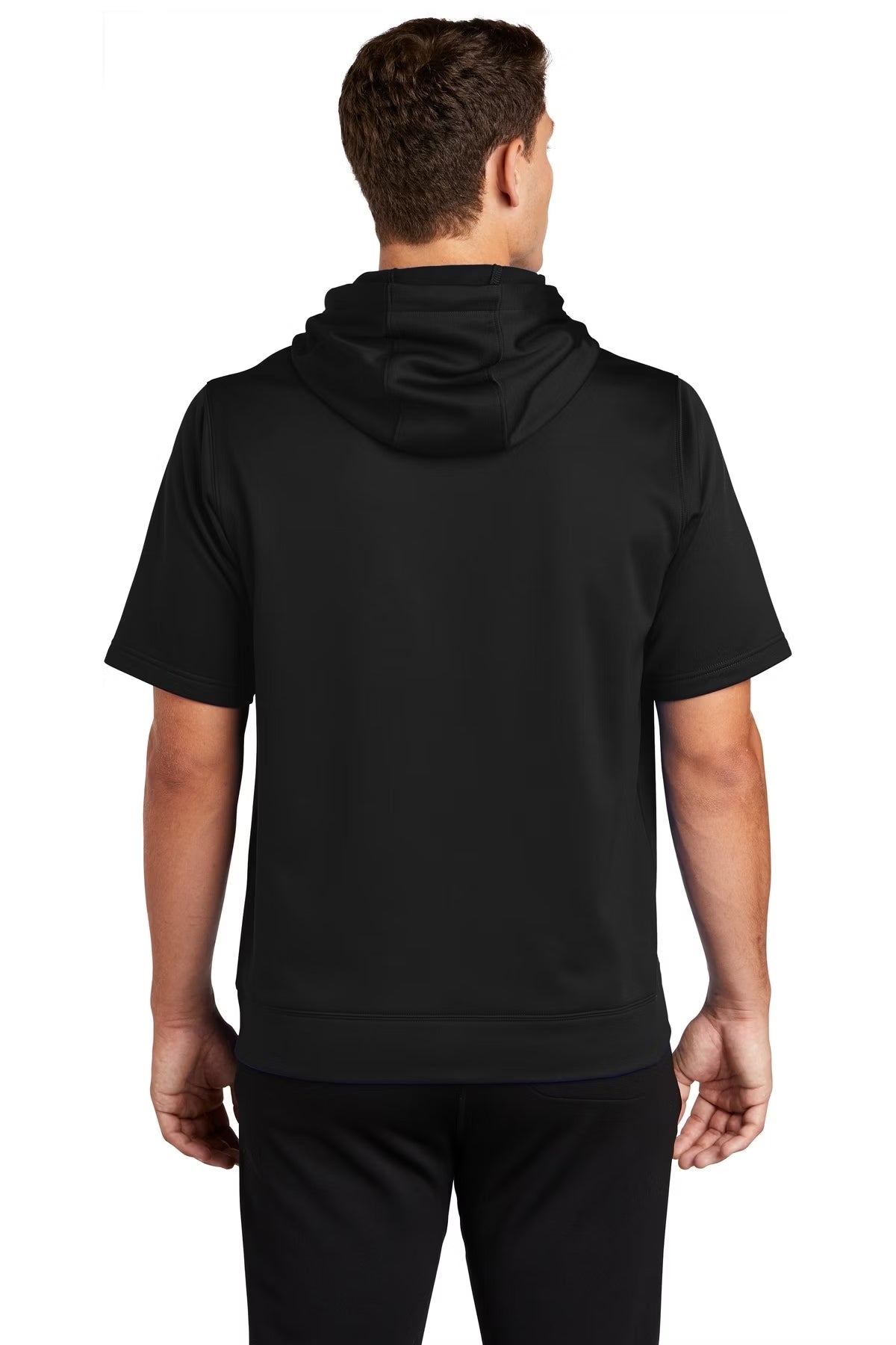 Moisture Wicking Short-Sleeve Athletic Fit Hoodie